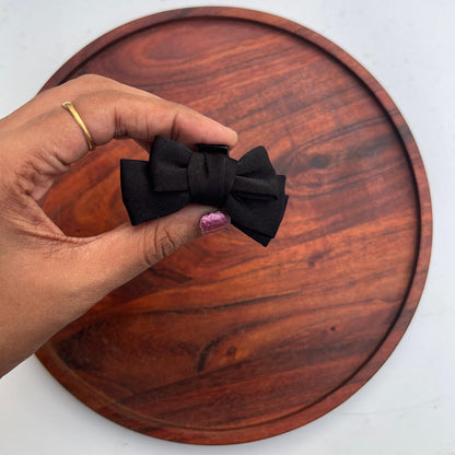 Elegant Bow Hair Claw Clip - small 5cm