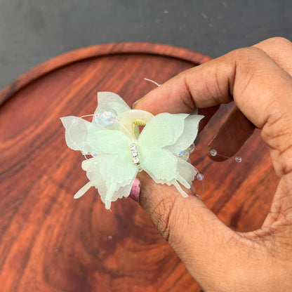 Crystal Butterfly Hair Claw Clip - small 4cm