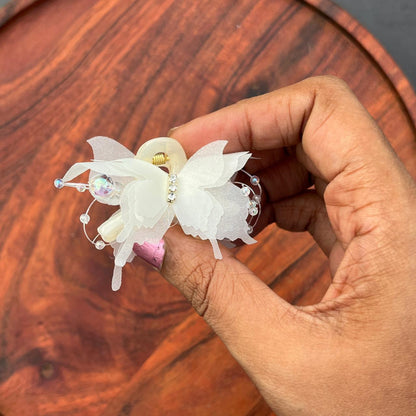 Crystal Butterfly Hair Claw Clip - small 4cm
