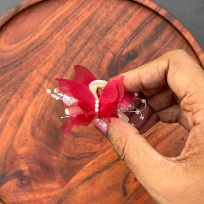 Crystal Butterfly Hair Claw Clip - small 4cm