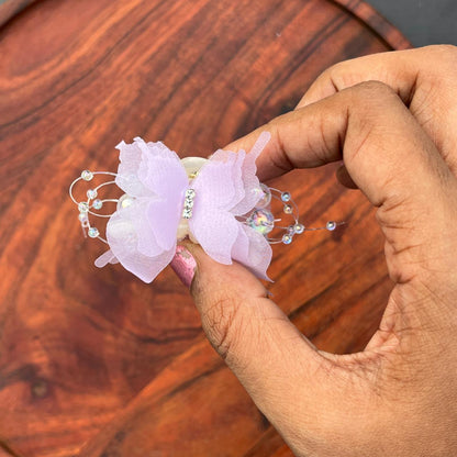 Crystal Butterfly Hair Claw Clip - small 4cm