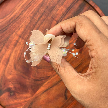 Crystal Butterfly Hair Claw Clip - small 4cm