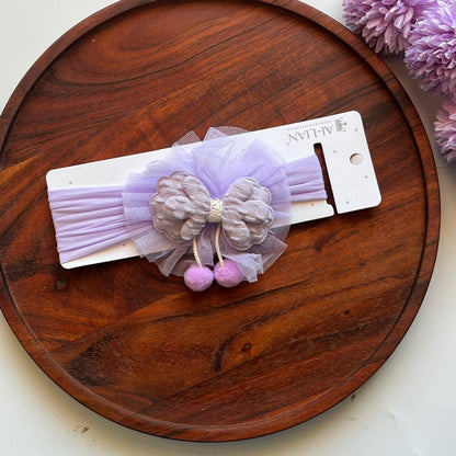Butterfly Tulle Baby Headband – Soft Stretch Nylon Hair Band