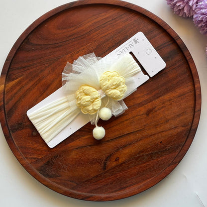 Butterfly Tulle Baby Headband – Soft Stretch Nylon Hair Band