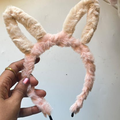 CloudSoft Faux Fur Padded Headband – Pastel Collection