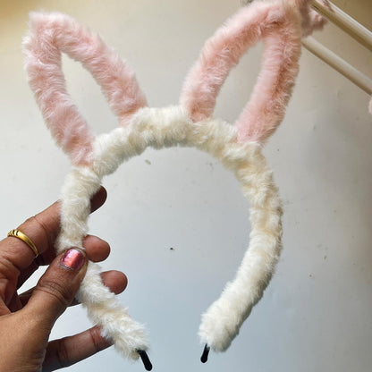 CloudSoft Faux Fur Padded Headband – Pastel Collection