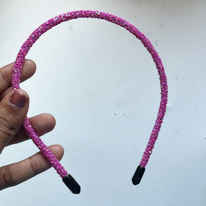 Sparkle Crystal Glitter Slim Headband – Candy Pop Collection