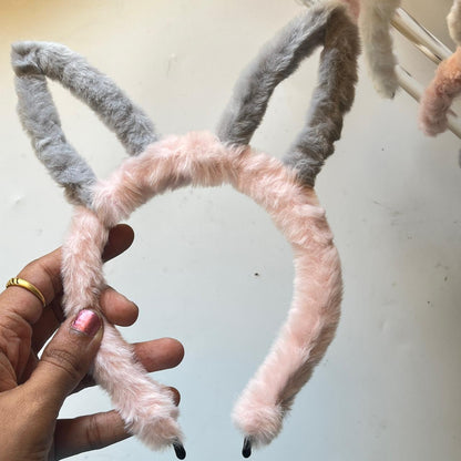 CloudSoft Faux Fur Padded Headband – Pastel Collection
