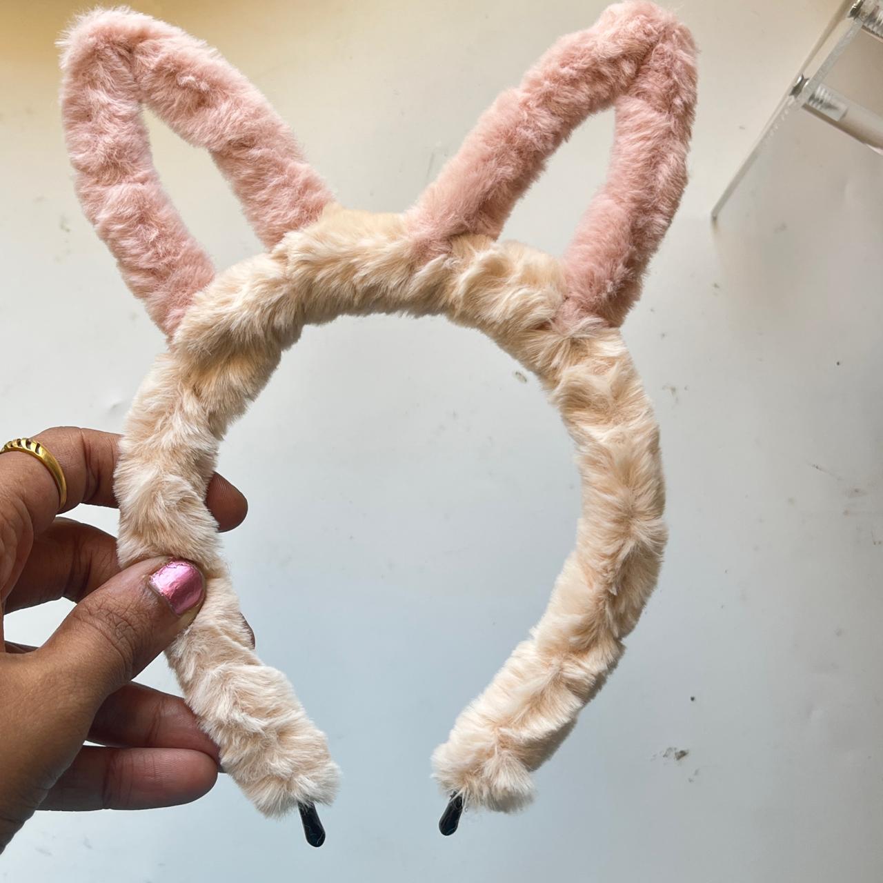 CloudSoft Faux Fur Padded Headband – Pastel Collection