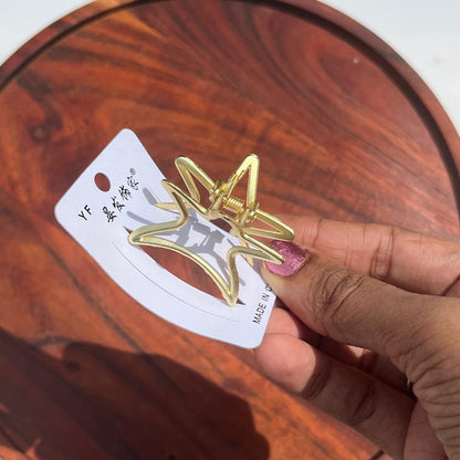 Elegant Star Metal Hair Claw Clip - Medium 5cm