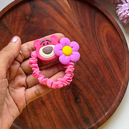 Cute Character Scrunchie Hair Tie-  Pack of 1