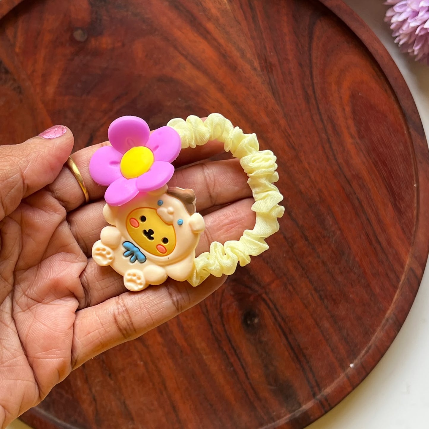 Cute Character Scrunchie Hair Tie-  Pack of 1