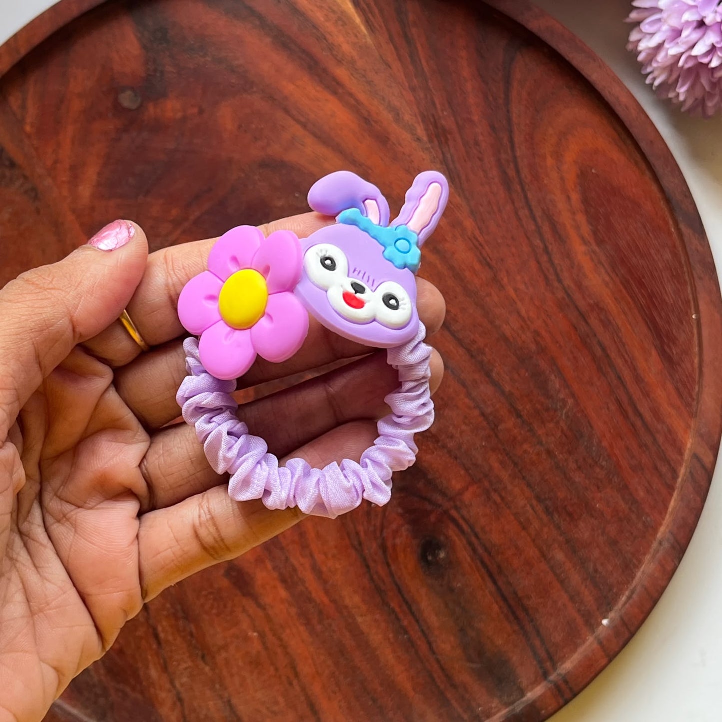 Cute Character Scrunchie Hair Tie-  Pack of 1