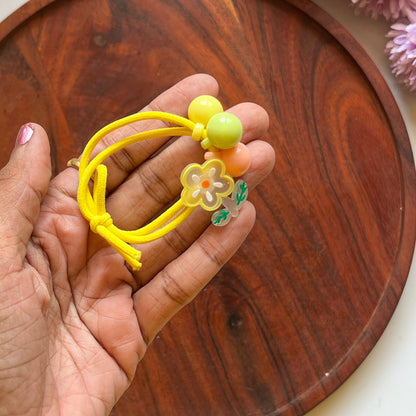 Cute Cartoon Charm Hair Tie -  Pack of 1