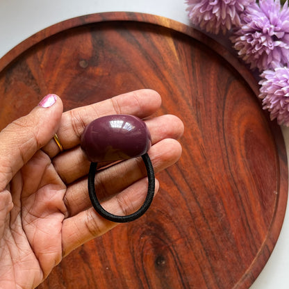 Minimalist Resin Hair Tie-  Pack of 1
