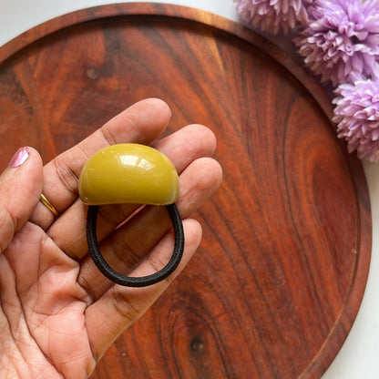 Minimalist Resin Hair Tie-  Pack of 1