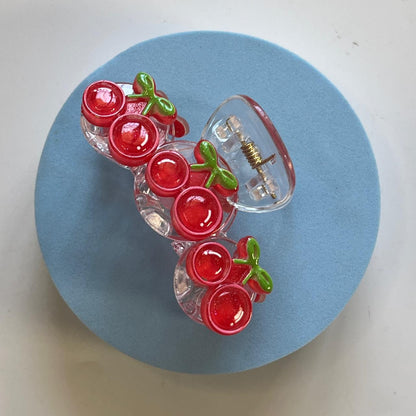 Cute Fruit Charm Hair Claw Clips- Medium 6.5cm