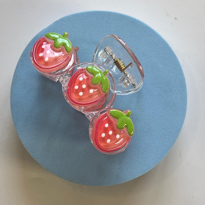 Cute Fruit Charm Hair Claw Clips- Medium 6.5cm