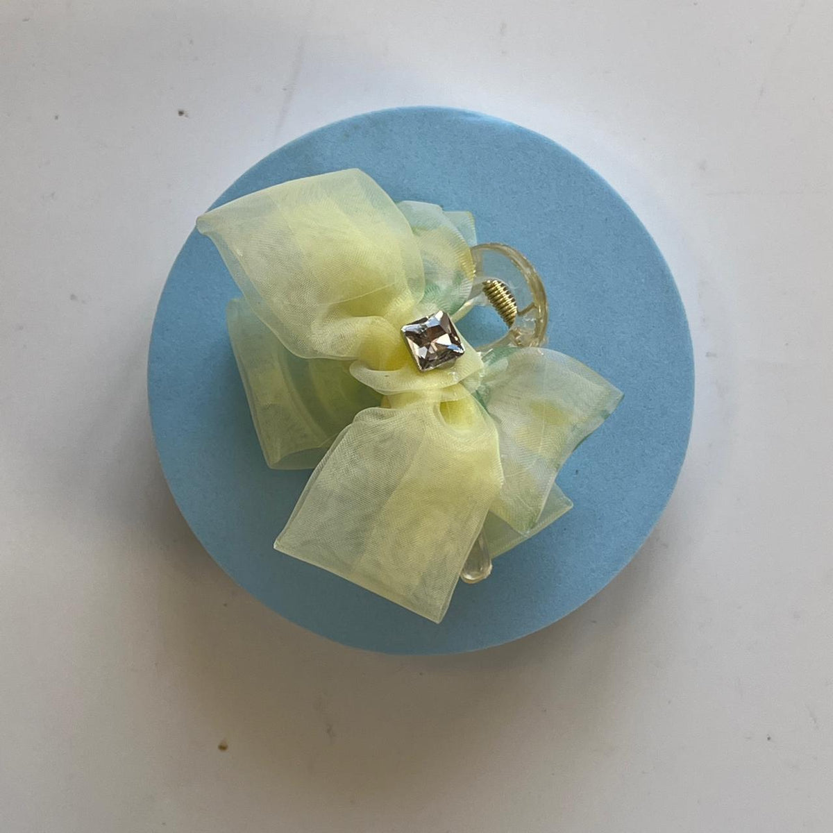 Pastel Organza Bow Hair Claw Clips- Medium 7cm