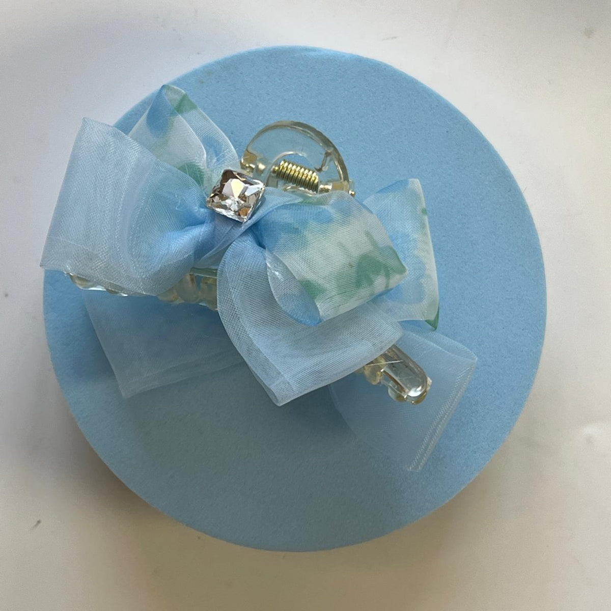 Pastel Organza Bow Hair Claw Clips- Medium 7cm