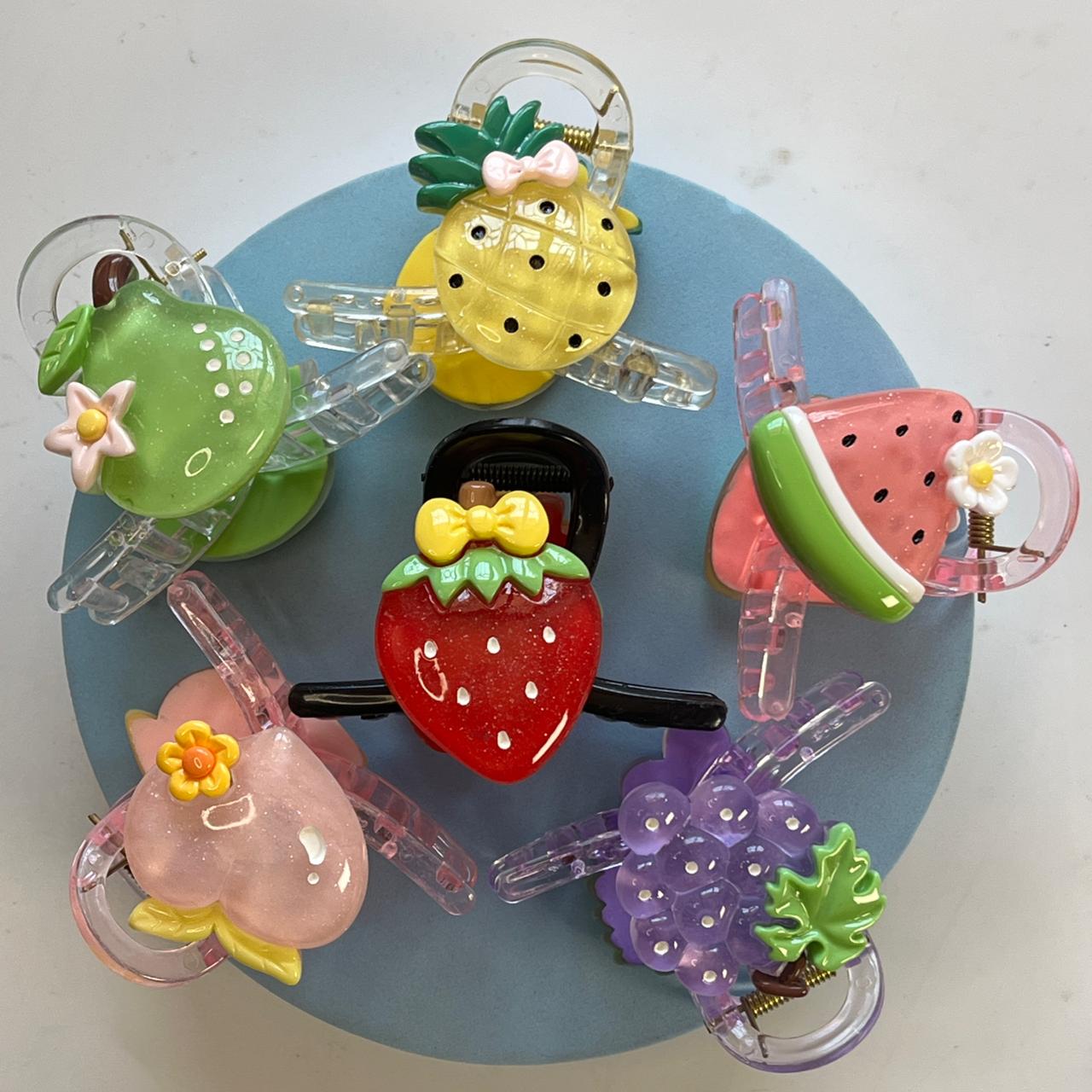 Cute Fruity Delight Hair Claw Clips- Medium 8cm