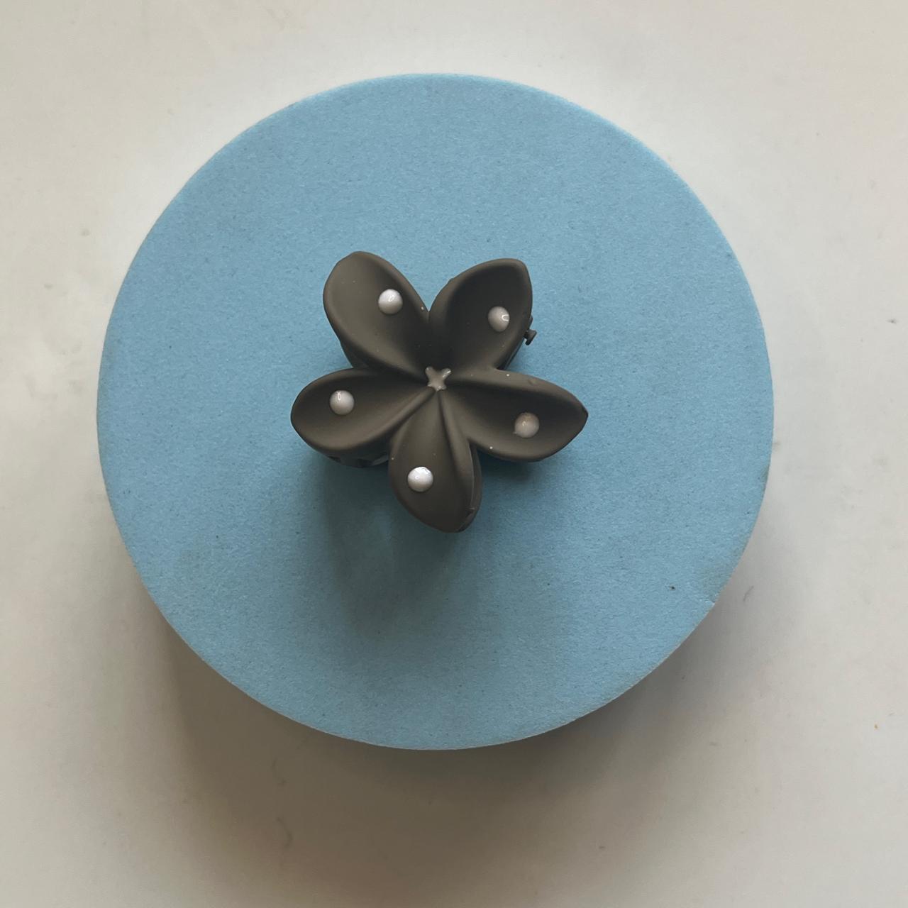 Polka Dot Flower Claw Clip - Small 4cm