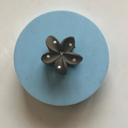 Polka Dot Flower Claw Clip - Small 4cm