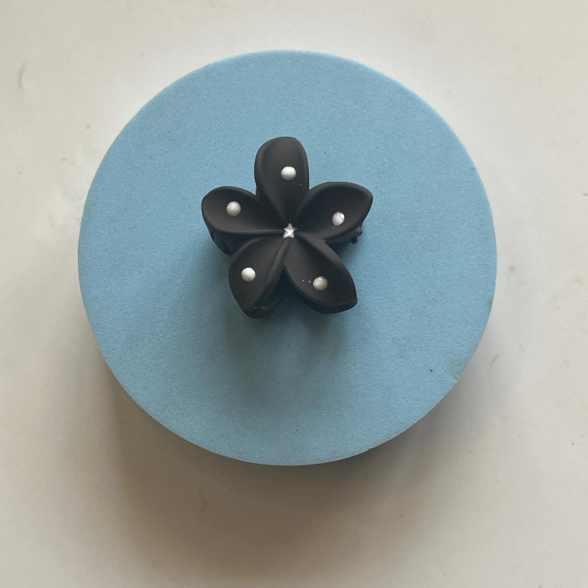Polka Dot Flower Claw Clip - Small 4cm