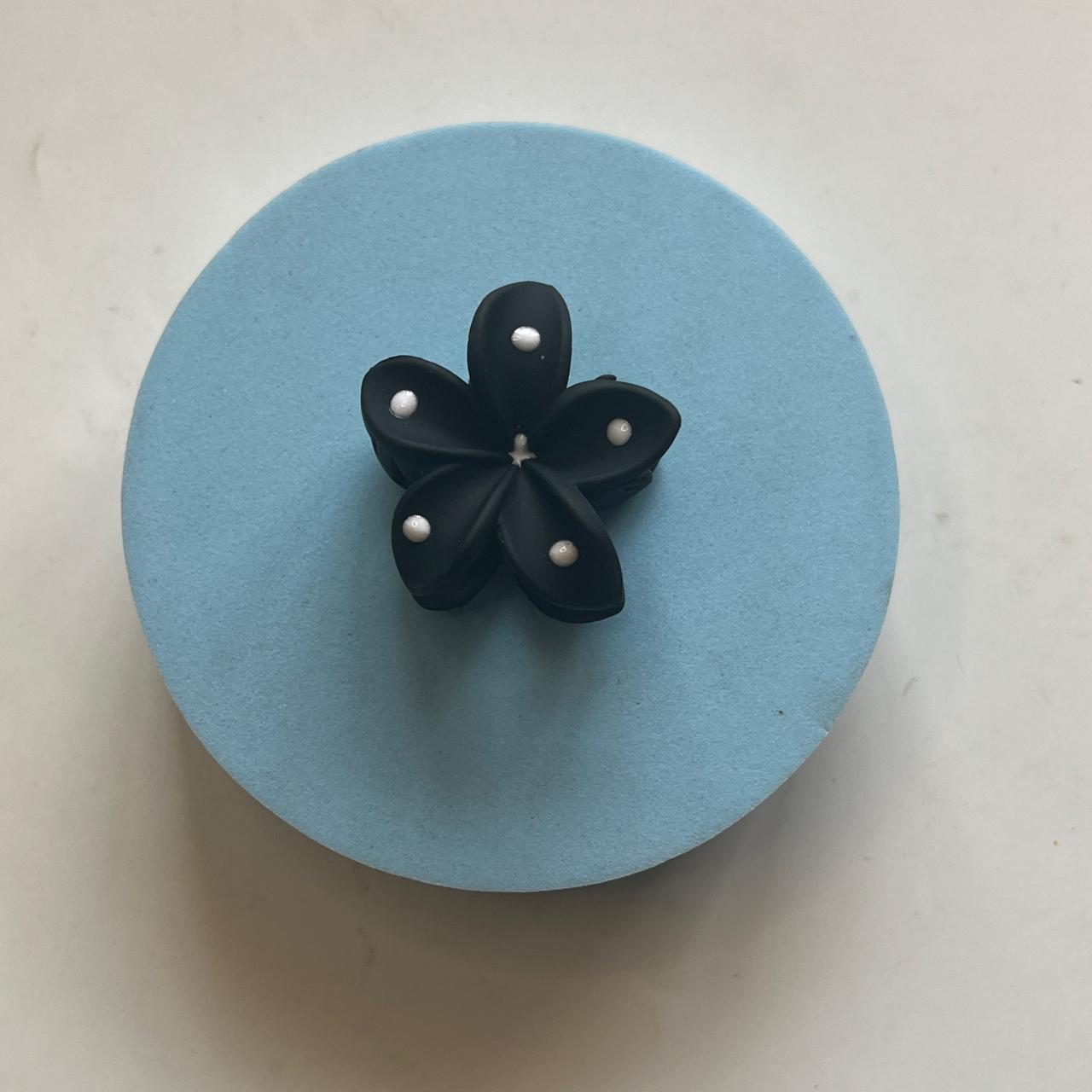Polka Dot Flower Claw Clip - Small 4cm