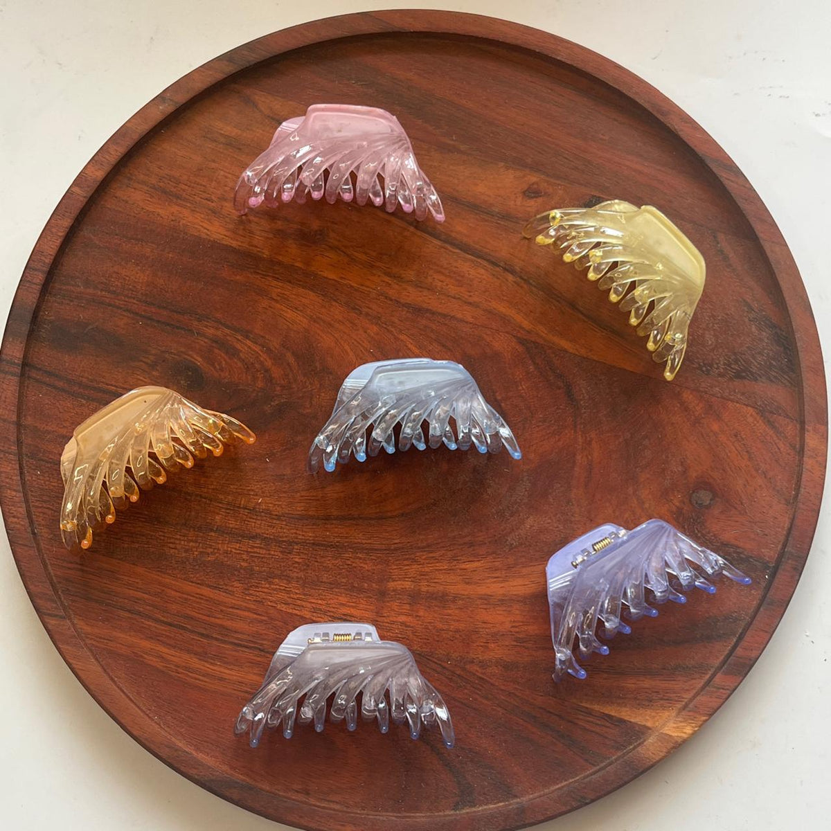 Translucent Waterfall Claw Clip - Medium 7cm