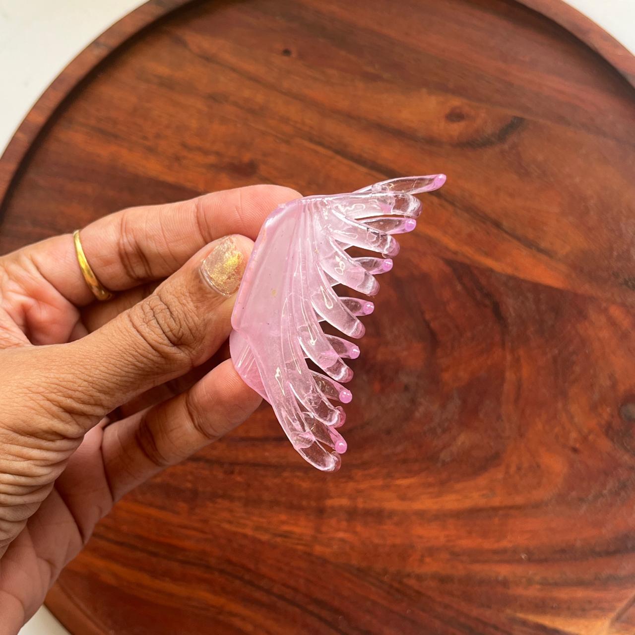 Translucent Waterfall Claw Clip - Medium 7cm