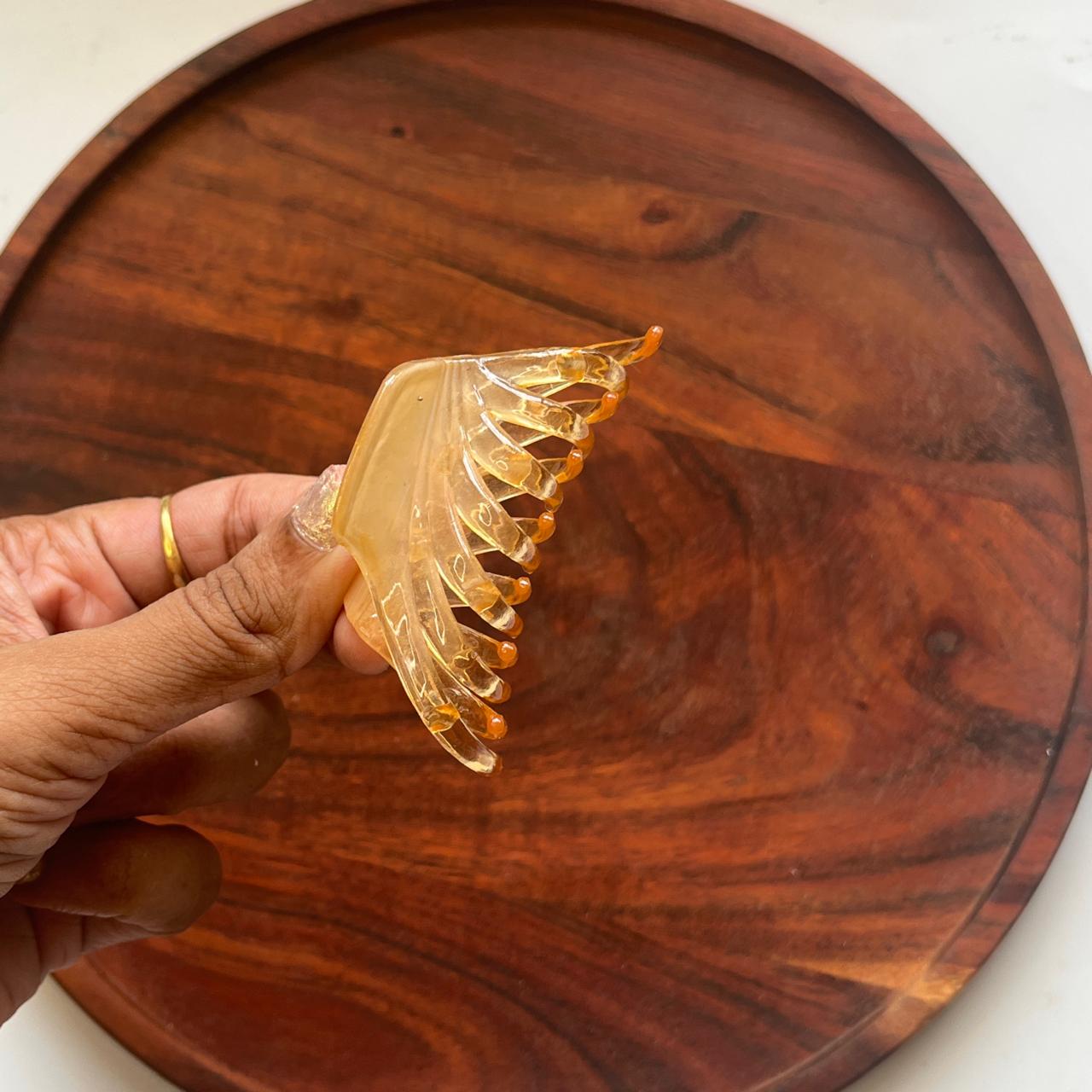 Translucent Waterfall Claw Clip - Medium 7cm