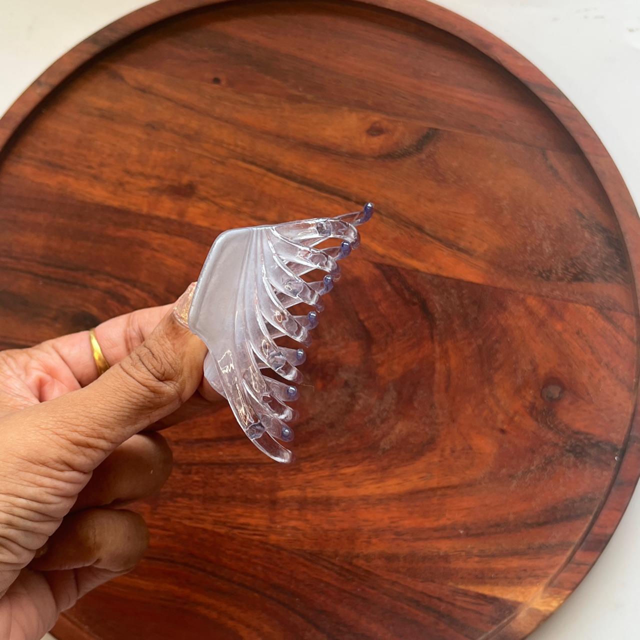 Translucent Waterfall Claw Clip - Medium 7cm