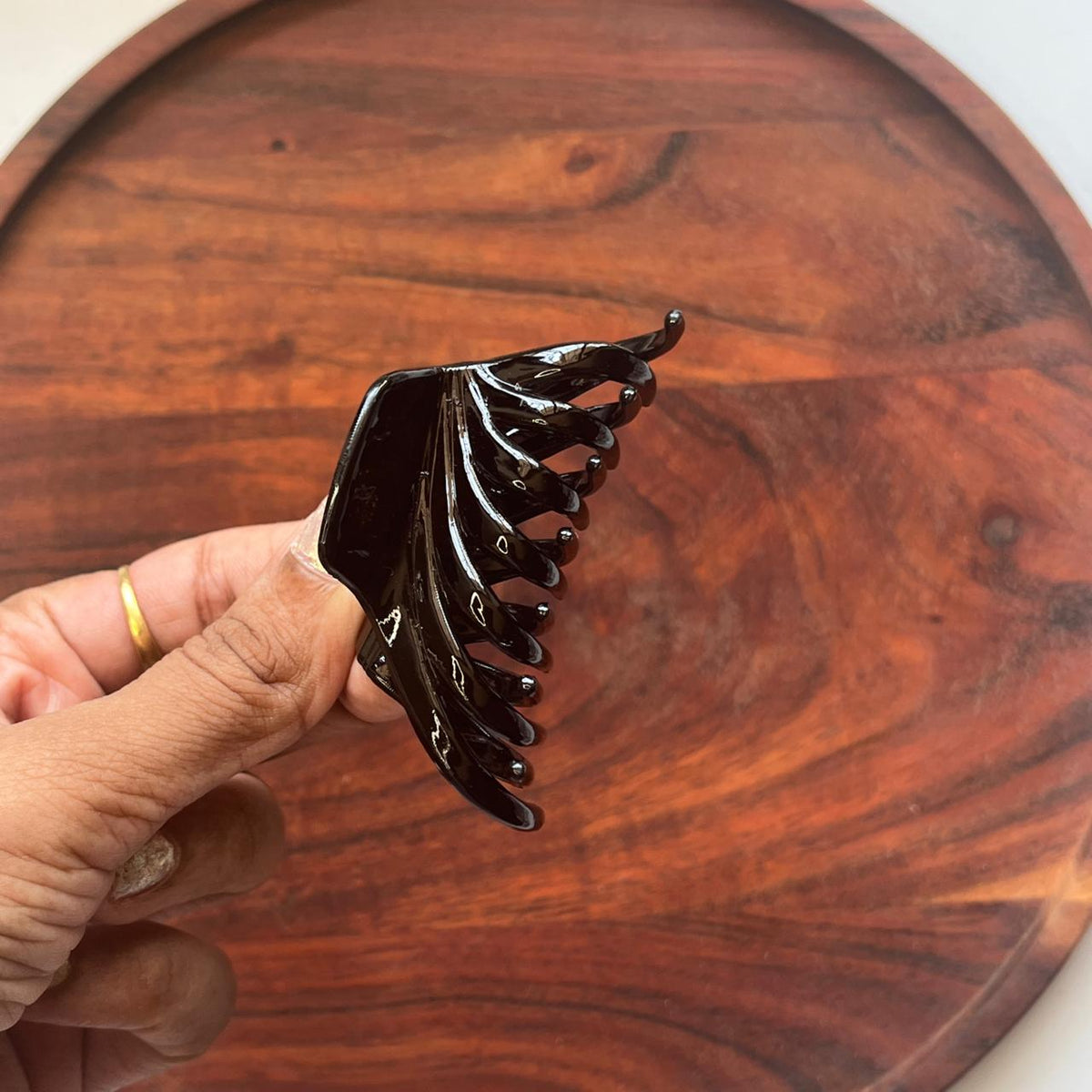 Classic Clear Waterfall Claw Clip- Medium 7cm