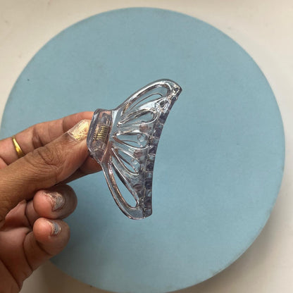 Crystal Leaf Cut-Out Claw Clip- Medium 7cm