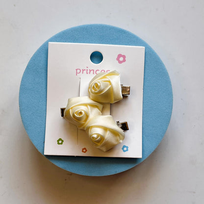Rosy Trio Mini Hair Clips- Pack of 3