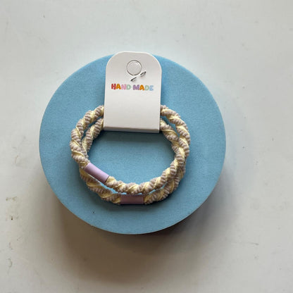 Pastel Braided Hair Bands - Set of 2