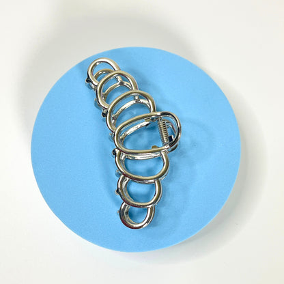Metal Hair Claw - Silver