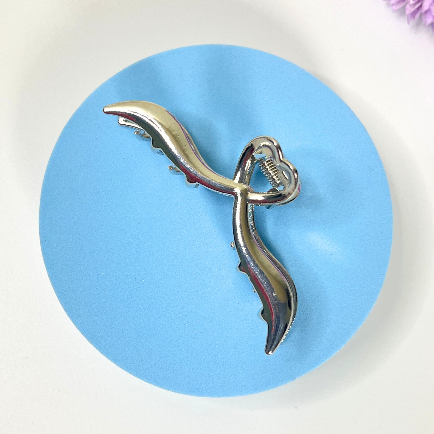 Metal Hair Claw - Silver