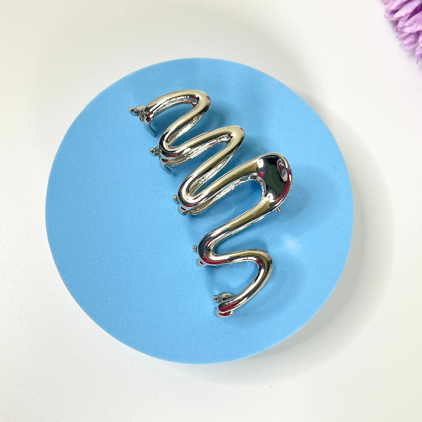 Metal Hair Claw - Silver