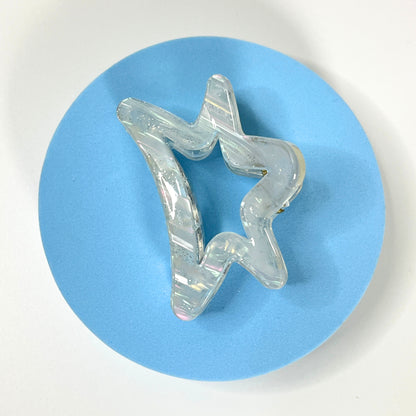 BOFEINI Pastel Glitter Half-Star Hair Claw Clip