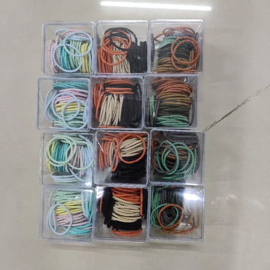 Twisted Rope Elastic Hair Bands Set
